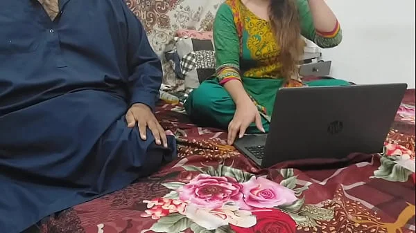 indian stepsister caught watching porn on laptop by her stepbrother and fucked in all holes with clear hindi voice full dirty talking